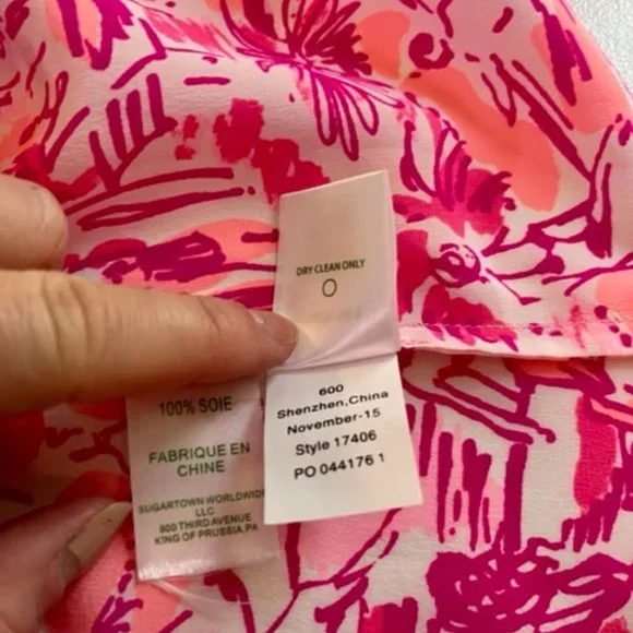 Lilly Pulitzer Silk Tank Top in Rule Breakers - Picture 4 of 7